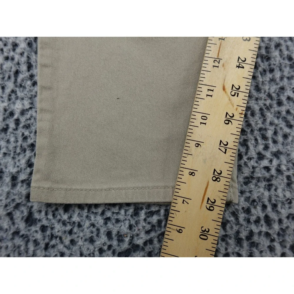 Levi's 502 Taper Fit Pants Mens 36x32 Tan Khaki Stretch Chino‎